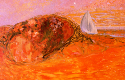 Landscape & Sailing Boat (1960)
