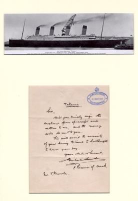 Titanic items  Returns