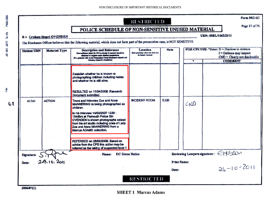 4 Police None Disclosure  A
