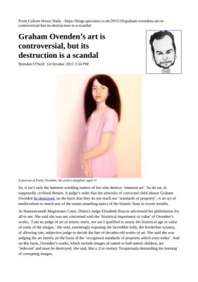 Graham Ovenden’s art is controversial, but its destruction is a scandal