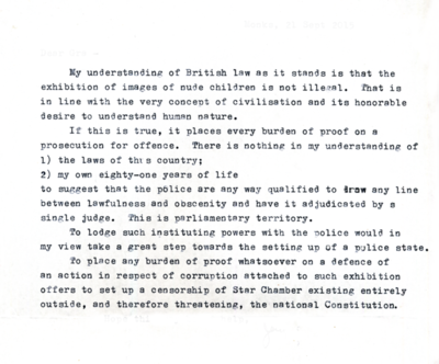 Jerrold Northrop Moore - Character Statement