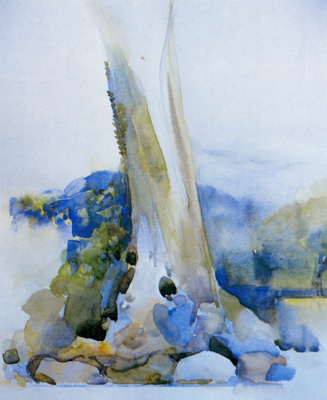 54 Tree Near Coombe Watercolour