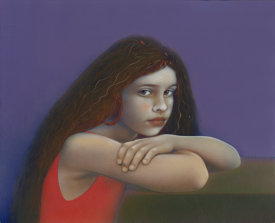 Girl in a red vest