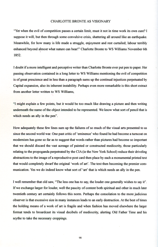 Charlott Bronte as Visionary  From Parables and Tales   Graham Ovenden